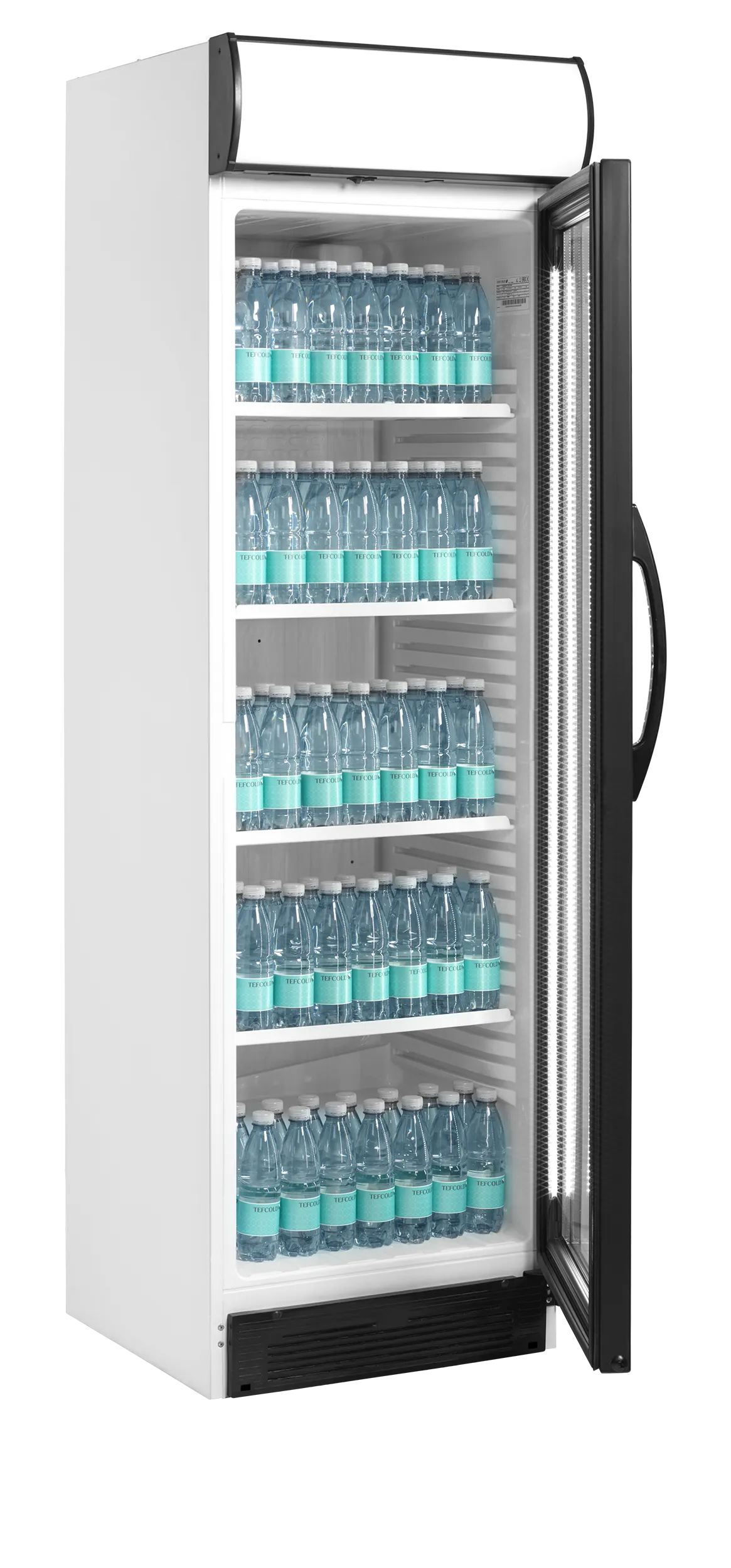 Tefcold CEV425CP White 2 LED Display Fridge