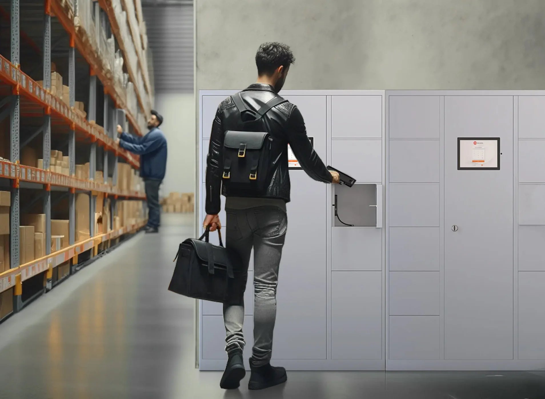 Smart Lock and Charge Locker Device Management System 12 Doors