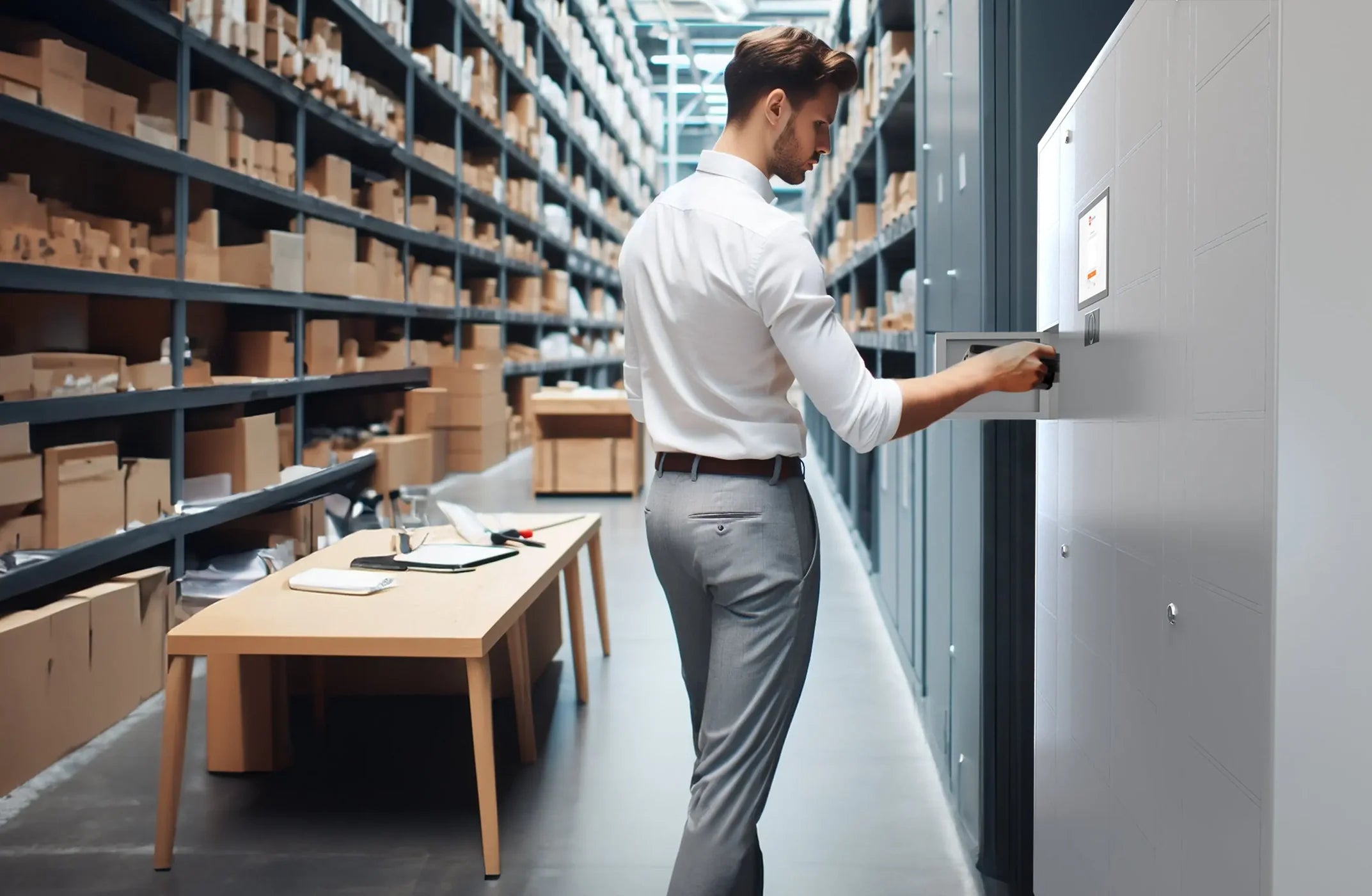 Smart Lock and Charge Locker Device Management System 30 Doors