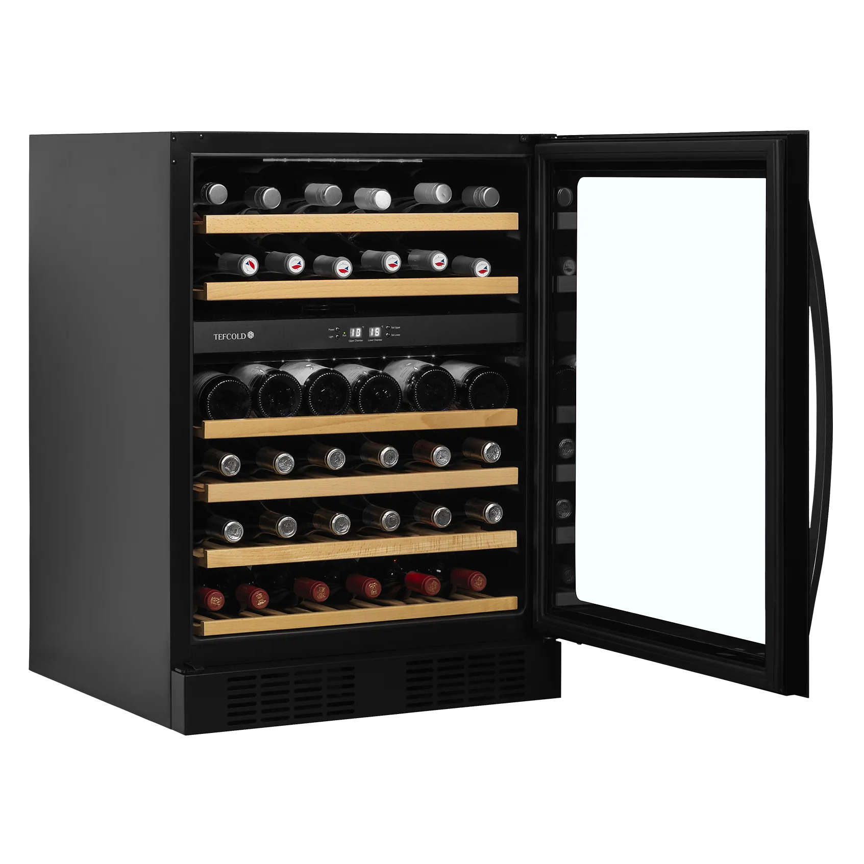Tefcold TFW200-2F Vinkøleskab - 46 flasker i 2 Zoner