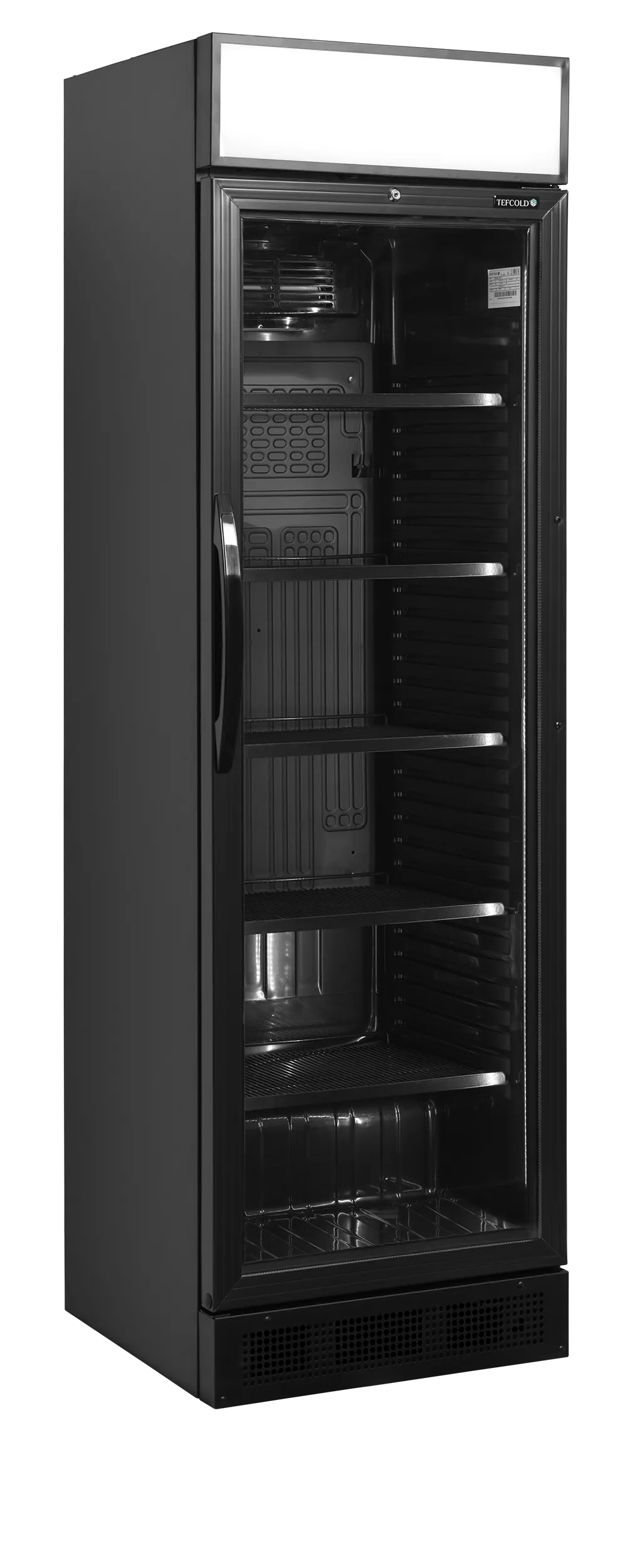 Tefcold CEV425CP Black Display Fridge